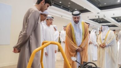 سلطان بن أحمد القاسمي يشهد انطلاق النسخة الثالثة من معرض الصحة والسلامة والبيئة 2026 2 سلطان بن أحمد القاسمي يشهد انطلاق النسخة الثالثة من معرض الصحة والسلامة والبيئة 2026