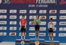 لاعبة الإمارات للدراجات بطلة المرحلة الأخيرة لجائزة "فرغانة" الكبرى