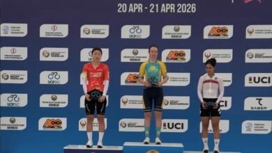 لاعبة الإمارات للدراجات بطلة المرحلة الأخيرة لجائزة "فرغانة" الكبرى