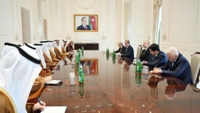 سعيد الهاجري يلتقي رئيس أذربيجان