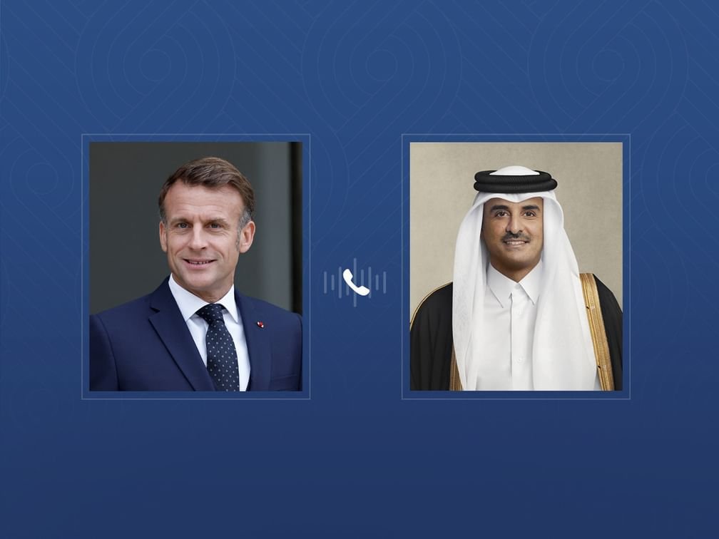 أمير قطر والرئيس الفرنسي يبحثان هاتفيا تداعيات العدوان الإيراني على الاستقرار الإقليمي 1 أمير قطر والرئيس الفرنسي يبحثان هاتفيا تداعيات العدوان الإيراني على الاستقرار الإقليمي