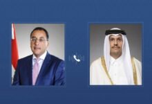 رئيس الوزراء القطري يبحث مع نظيره المصري تطورات المنطقة
