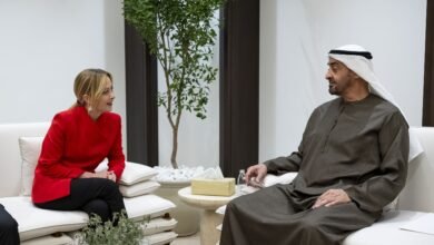 رئيس الدولة يبحث مع رئيسة وزراء إيطاليا علاقات التعاون والتطورات في المنطقة 3 رئيس الدولة