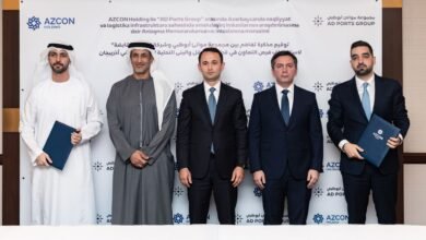 تعاون بين "موانئ أبوظبي" وشركة أذربيجان للنقل والاتصالات في قطاعات البنى التحتية اللوجستية