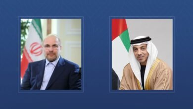 منصور بن زايد يبحث خلال اتصال هاتفي مع رئيس مجلس الشورى الإيراني سبل خفض التصعيد في المنطقة 2 منصور بن زايد يبحث خلال اتصال هاتفي مع رئيس مجلس الشورى الإيراني سبل خفض التصعيد في المنطقة