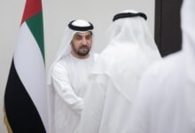 حمدان بن زايد يستقبل عددا من المواطنين في مجلس مدينة زايد