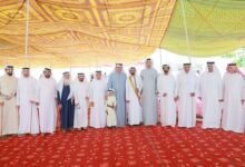 سالم بن سلطان القاسمي يحضر حفل زفاف سلطان ساعد الشحي برأس الخيمة