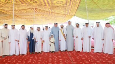 سالم بن سلطان القاسمي يحضر حفل زفاف سلطان ساعد الشحي برأس الخيمة