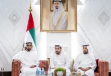 حمدان بن زايد يستقبل عددا من المواطنين في قصر بينونة