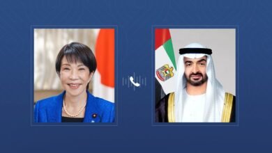 رئيس الدولة ورئيسة وزراء اليابان يبحثان هاتفياً تعزيز الشراكة الإستراتيجية الشاملة بين البلدين والتطورات في المنطقة 1 رئيس الدولة ورئيسة وزراء اليابان يبحثان هاتفياً تعزيز الشراكة الإستراتيجية الشاملة بين البلدين والتطورات في المنطقة