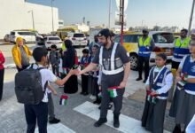 *شرطة أبوظبي تستقبل الطلبة بمبادرة “عودة آمنة للمدارس