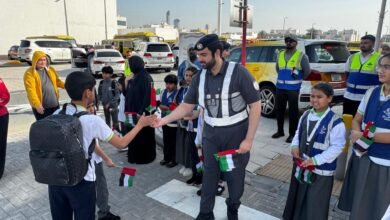 *شرطة أبوظبي تستقبل الطلبة بمبادرة “عودة آمنة للمدارس