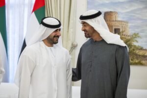 رئيس الدولة والشيوخ يحضرون حفل زفاف زايد بن طحنون بن محمد