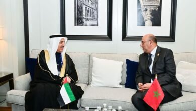 غباش يلتقي رئيس مجلس المستشارين المغربي