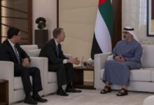 خالد بن محمد بن زايد يلتقي الرئيس التنفيذي لمجموعة بروكفيلد لإدارة الأصول والاستثمارات البديلة