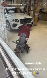 بدراجة أطفال.. سوبوسلاي يسخر من صلاح