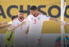 منتخبنا الوطني للكرة الشاطئية يختتم تحضيراته للقاء إيران