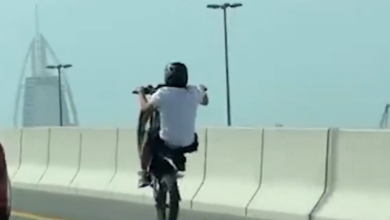 شرطة دبي تحجز عددا من الدراجات النارية