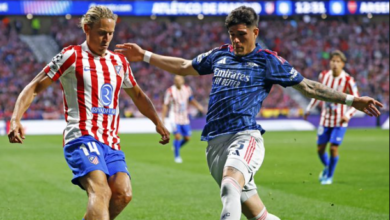 التعادل يحسم لقاء أتلتيكو مدريد وأرسنال