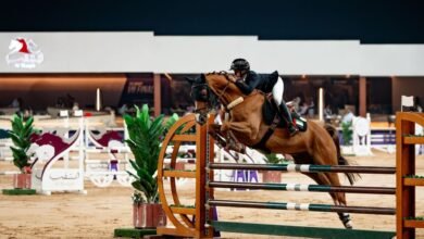 10 فرسان يمثلون الإمارات في بطولة المجموعة الإقليمية لقفز الحواجز بالدوحة 12 10 فرسان يمثلون الإمارات في بطولة المجموعة الإقليمية لقفز الحواجز بالدوحة