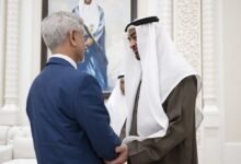 رئيس الدولة يستقبل وزير الشؤون الخارجية في الهند