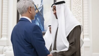 رئيس الدولة يستقبل وزير الشؤون الخارجية في الهند