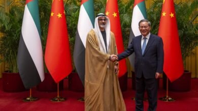 ولي عهد أبوظبي ورئيس مجلس الدولة الصيني يبحثان تعزيز الشراكة الاستراتيجية الشاملة وتوسيع آفاق التعاون بين البلدين