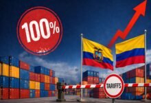 الإكوادور ترفع الرسوم الجمركية على السلع الكولومبية 100%