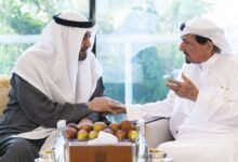 رئيس الدولة يزور حاكم عجمان