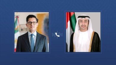 عبدالله بن زايد يهنئ هاتفياً وزير خارجية المكسيك ويبحثان العلاقات الثنائية والمستجدات الإقليمية 5 عبدالله بن زايد يهنئ هاتفياً وزير خارجية المكسيك ويبحثان العلاقات الثنائية والمستجدات الإقليمية