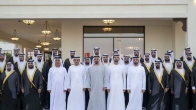 ذياب بن محمد بن زايد يشهد عرساً جماعياً لـ60 عريساً نظَّمته "الهيئة الاتحادية للهوية"