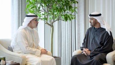 رئيس الدولة يستقبل وزير الخارجية الكويتي