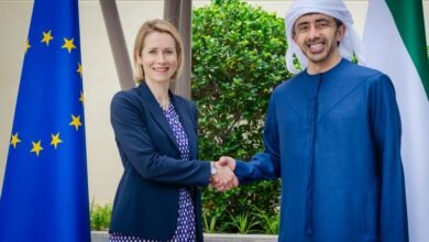 عبدالله بن زايد يستقبل كايا كالاس ويبحثان العلاقات الاستراتيجية الإماراتية الأوروبية والتطورات الإقليمية