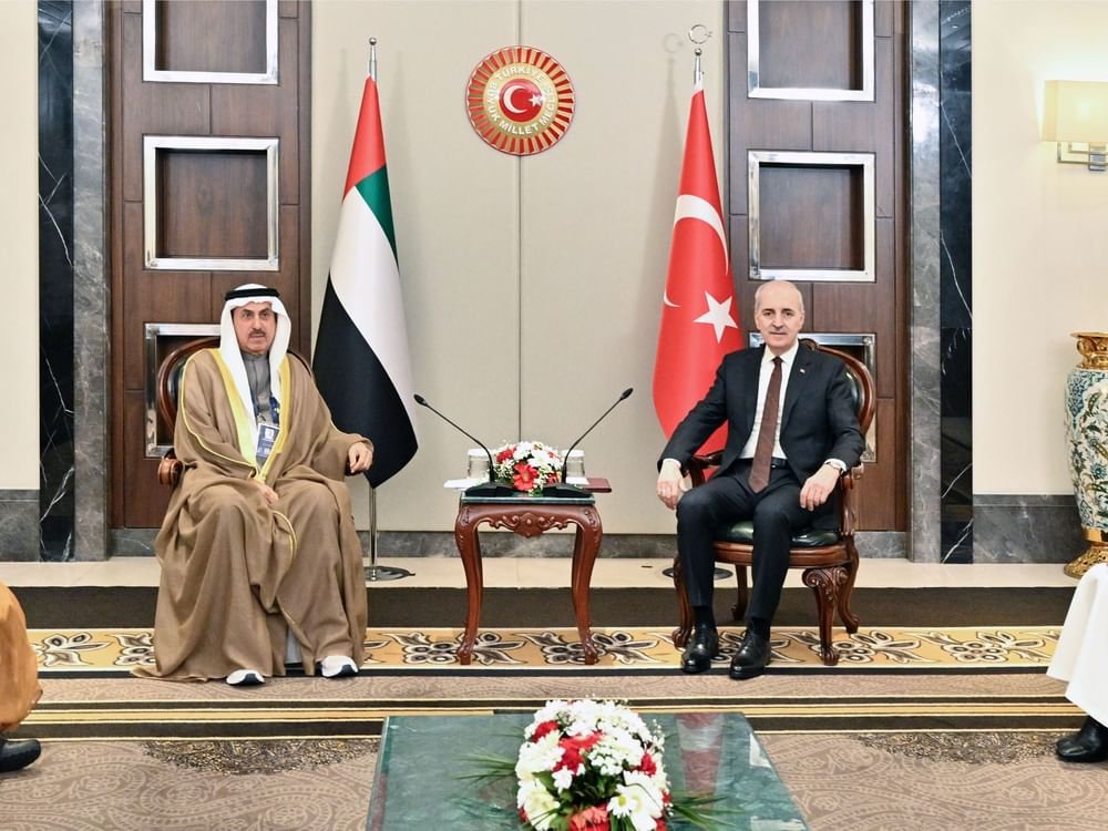 صقر غباش ورئيس البرلمان التركي يؤكدان على إدانتهما الاعتداءات الإيرانية السافرة على أراضي دولة الإمارات 1 صقر غباش ورئيس البرلمان التركي يؤكدان على إدانتهما الاعتداءات الإيرانية السافرة على أراضي دولة الإمارات