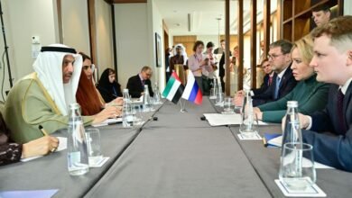 رئيس "الوطني الاتحادي" يلتقي رئيسة مجلس الاتحاد للجمعية الاتحادية لروسيا الاتحادية