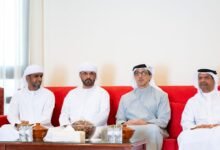 منصور بن زايد يعزي في وفاة نشبة سالم العامري