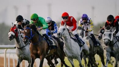 نخبة الخيول تتنافس في الجولة الختامية للتاج الثلاثي على مضمار أبوظبي