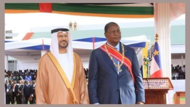 نيابة عن رئيس الدولة.. سفير الإمارات لدى أفريقيا الوسطى يحضر مراسم تنصيب الرئيس تواديرا