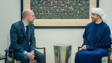 عبدالله بن زايد يستقبل وزير الخارجية الفرنسي ويبحثان التطورات الإقليمية