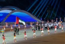 بعثة الإمارات تشارك في افتتاح النسخة الـ6 من دورة الألعاب الآسيوية الشاطئية