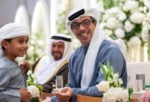 منصور بن زايد يحضر أفراح الفهيم والخاطر