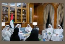 حمدان بن زايد يستقبل وفد مجموعة موانئ أبوظبي ويطلع على مستجدات تطوير البنية التحتية البحرية في الظفرة