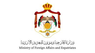 الأردن يدين الاعتداء على سفارة الإمارات في دمشق
