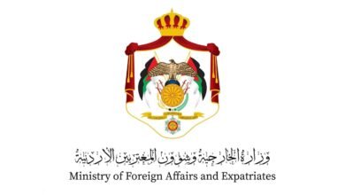 الأردن يدين المخطط الإرهابي الذي استهدف المساس بأمن الإمارات واستقرارها