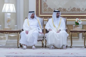 حاكم الشارقة يستقبل المهنئين بعيد الأضحى المبارك