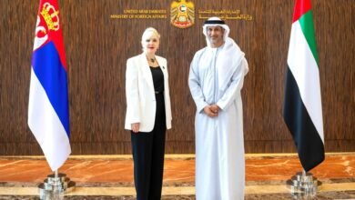 سعيد الهاجري يجتمع مع وزيرة التجارة الداخلية والخارجية الصربية ويبحثان توطيد العلاقات الاقتصادية