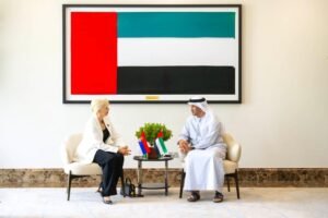 سعيد الهاجري يجتمع مع وزيرة التجارة الداخلية والخارجية الصربية ويبحثان توطيد العلاقات الاقتصادية