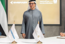 منصور بن زايد يشهد التوقيع على عقد شراء طائرات C-390 ميلينيوم لصالح القوات الجوية