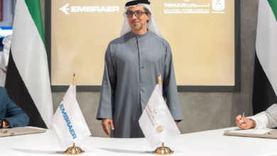 منصور بن زايد يشهد التوقيع على عقد شراء طائرات C-390 ميلينيوم لصالح القوات الجوية
