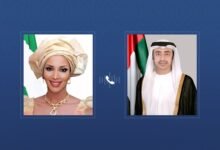 عبدالله بن زايد يهنئ هاتفياً وزيرة خارجية نيجيريا ويبحثان علاقات التعاون والشراكة بين البلدين